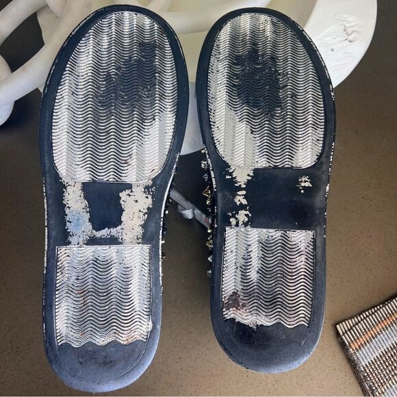 JUMP NEW YORK Men’s 75 By Jump Black | Red Mid Top Spike Toe Size 10 USA 43 EUR - Picture 9 of 10